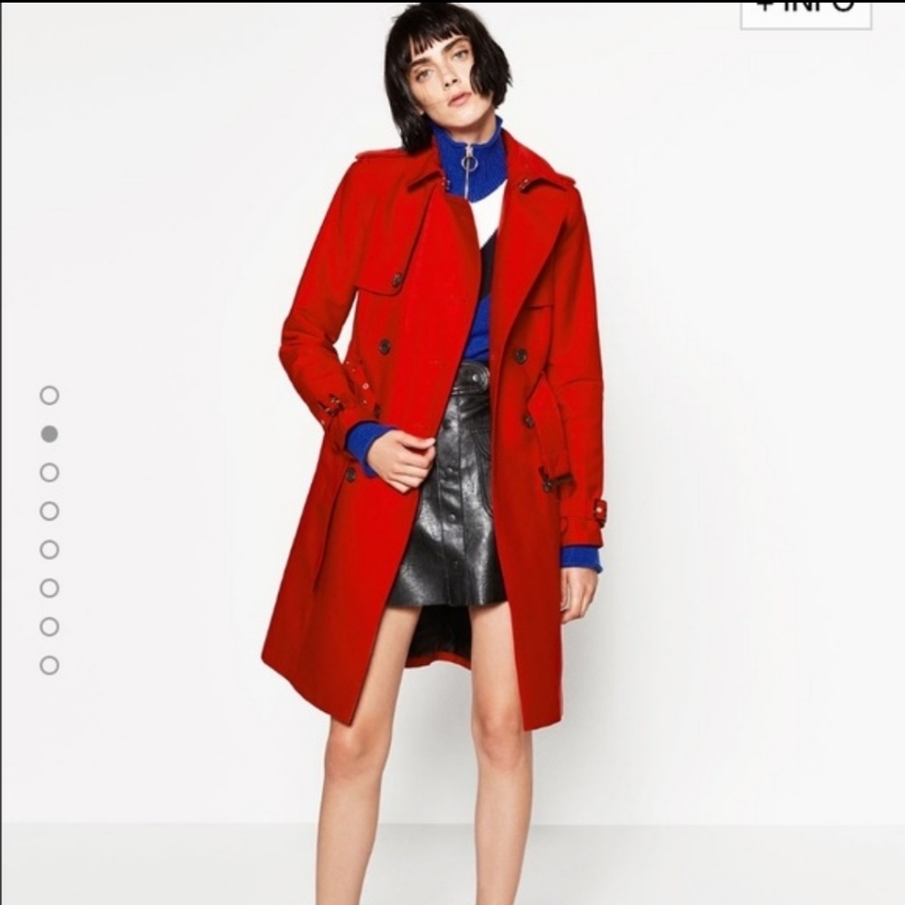 Zara water resistant trench coat